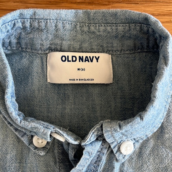 Boys short sleeve chambray button down - Picture 2 of 2